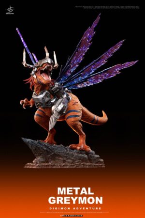 Nebula Studio Digimon Metal Greymon Statue