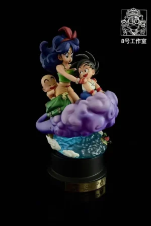No 8 - Dragon Ball - Kid Goku, Launch & Kid Krillin TOPGK 17cm Limited Statue