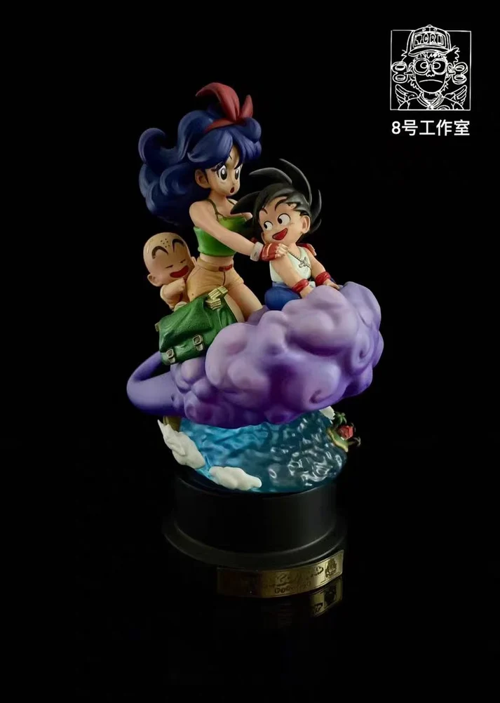 No 8 - Dragon Ball - Kid Goku, Launch & Kid Krillin TOPGK 17cm Limited Statue