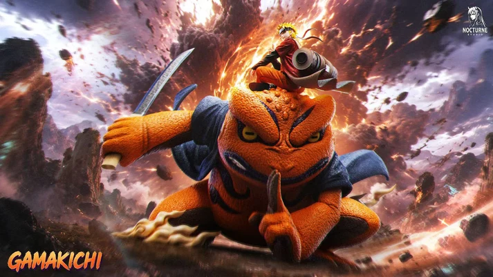 Nocturne x ICE Studio Naruto & Toad Ji TOPGK 1/7 Statue Limited Edition
