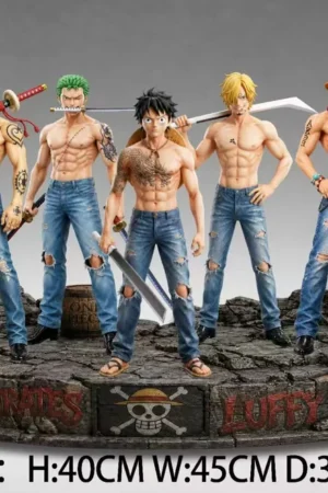 One Piece Luffy Zoro Sanji Ace Trafalgar Law Cowboy Outfit 1/6 Scale GK Statue – Black Dragon Studio