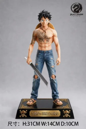One Piece Luffy Zoro Sanji Ace Trafalgar Law Cowboy Outfit 1/6 Scale GK Statue – Black Dragon Studio