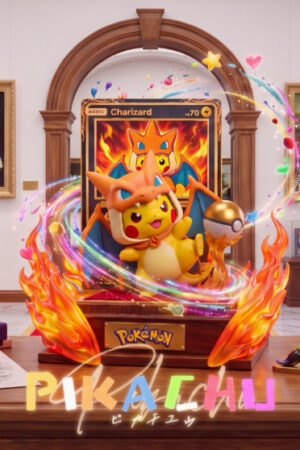 Peak Studio Pokémon Pikachu Charizard Cape TOPGK16 Limited Resin Statue