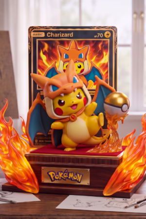Peak Studio Pokémon Pikachu Charizard Cape TOPGK16 Limited Resin Statue