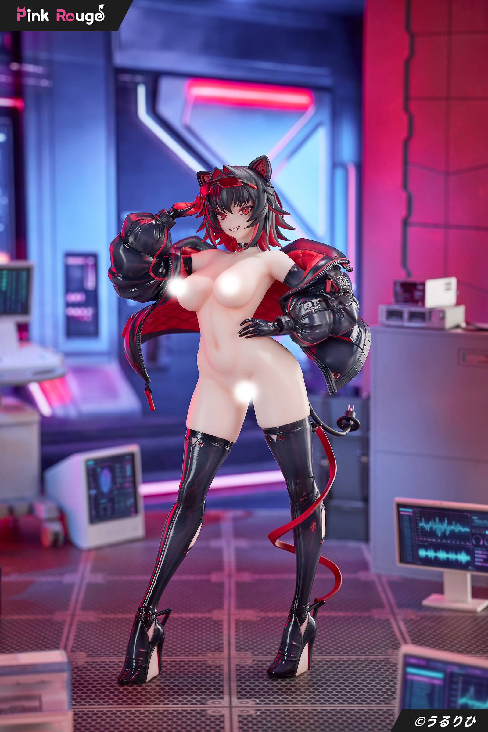 Pink Rouge Original Character Cyberpet Onyx Figure