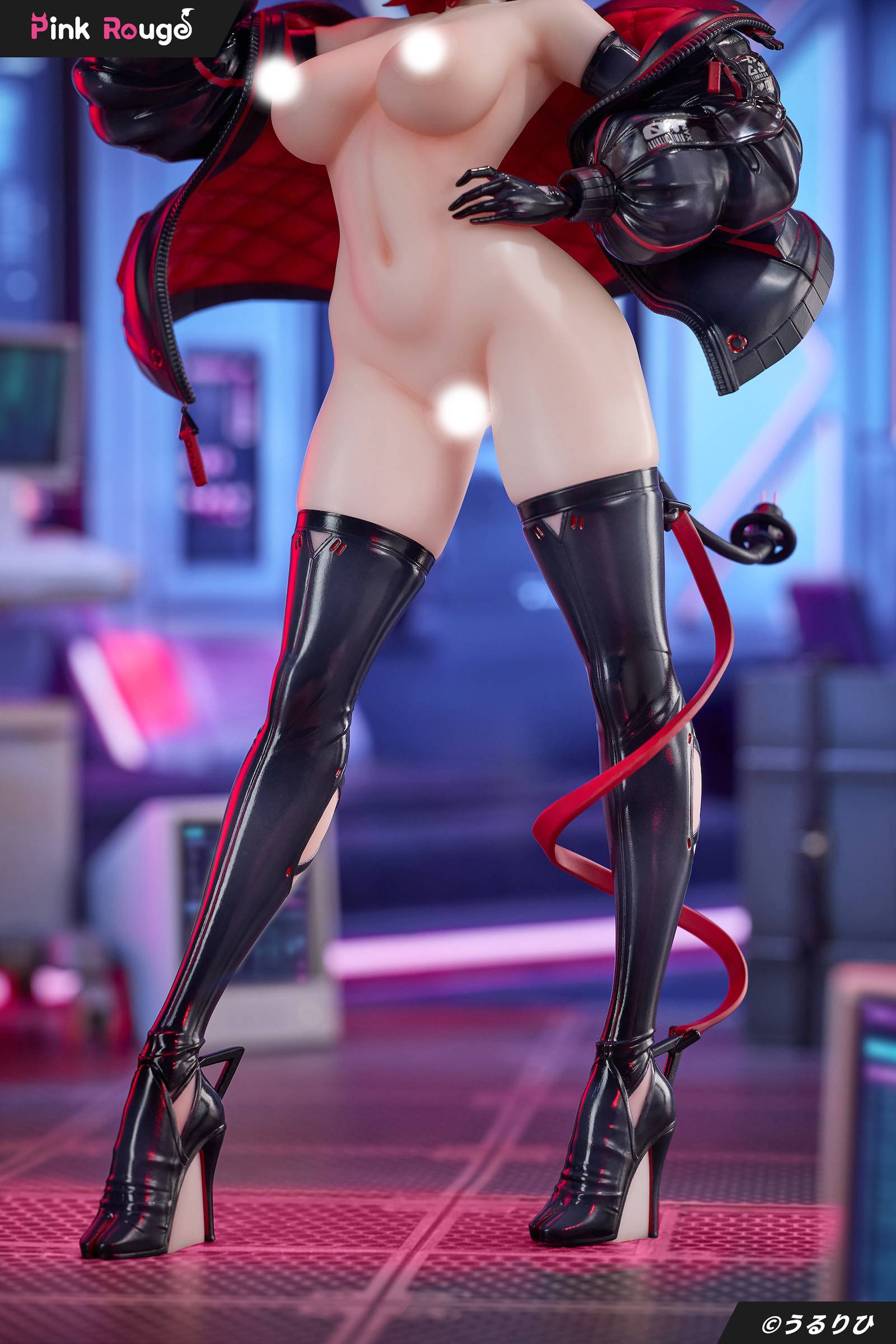 Pink Rouge Original Character Cyberpet Onyx Figure