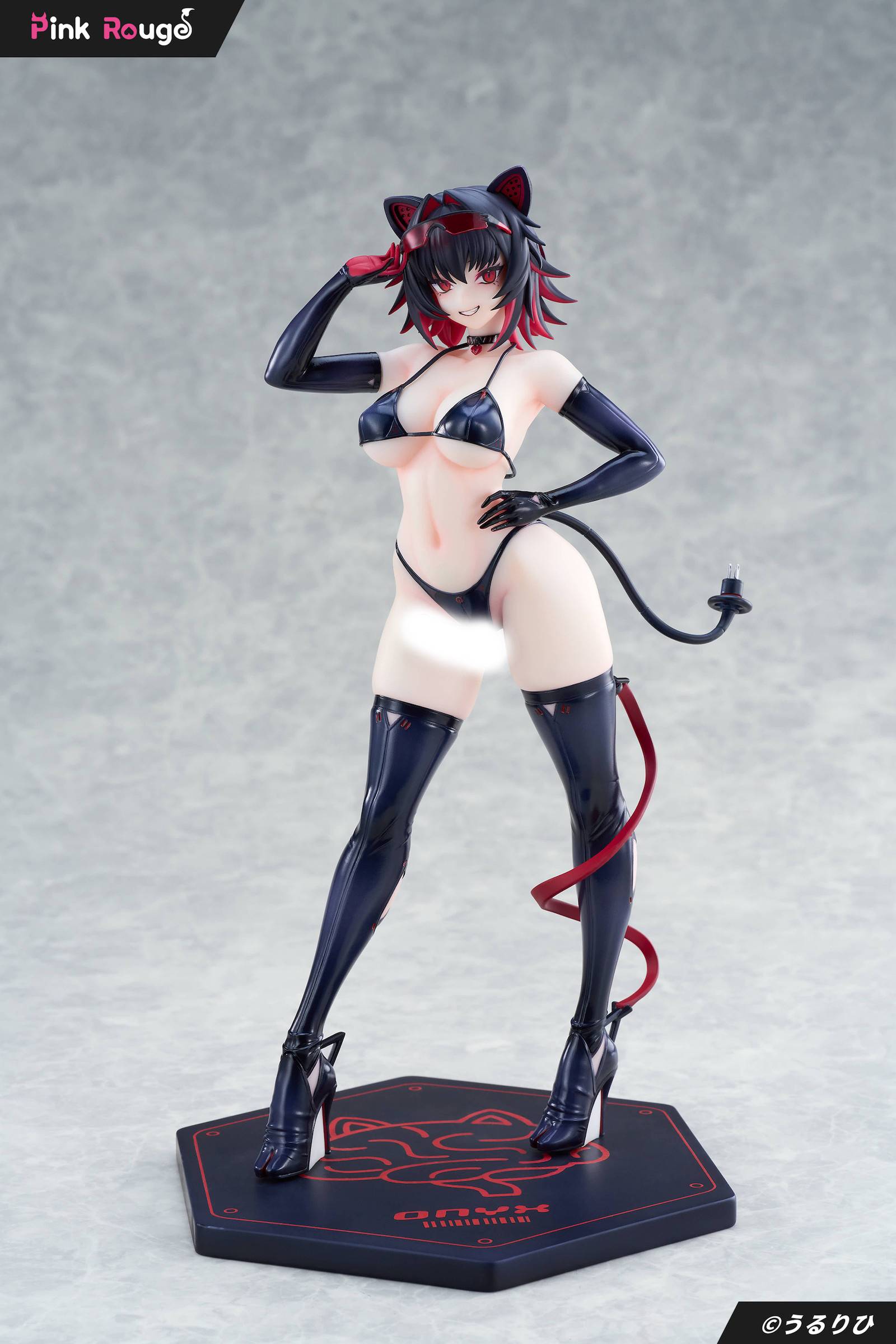 Pink Rouge Original Character Cyberpet Onyx Figure