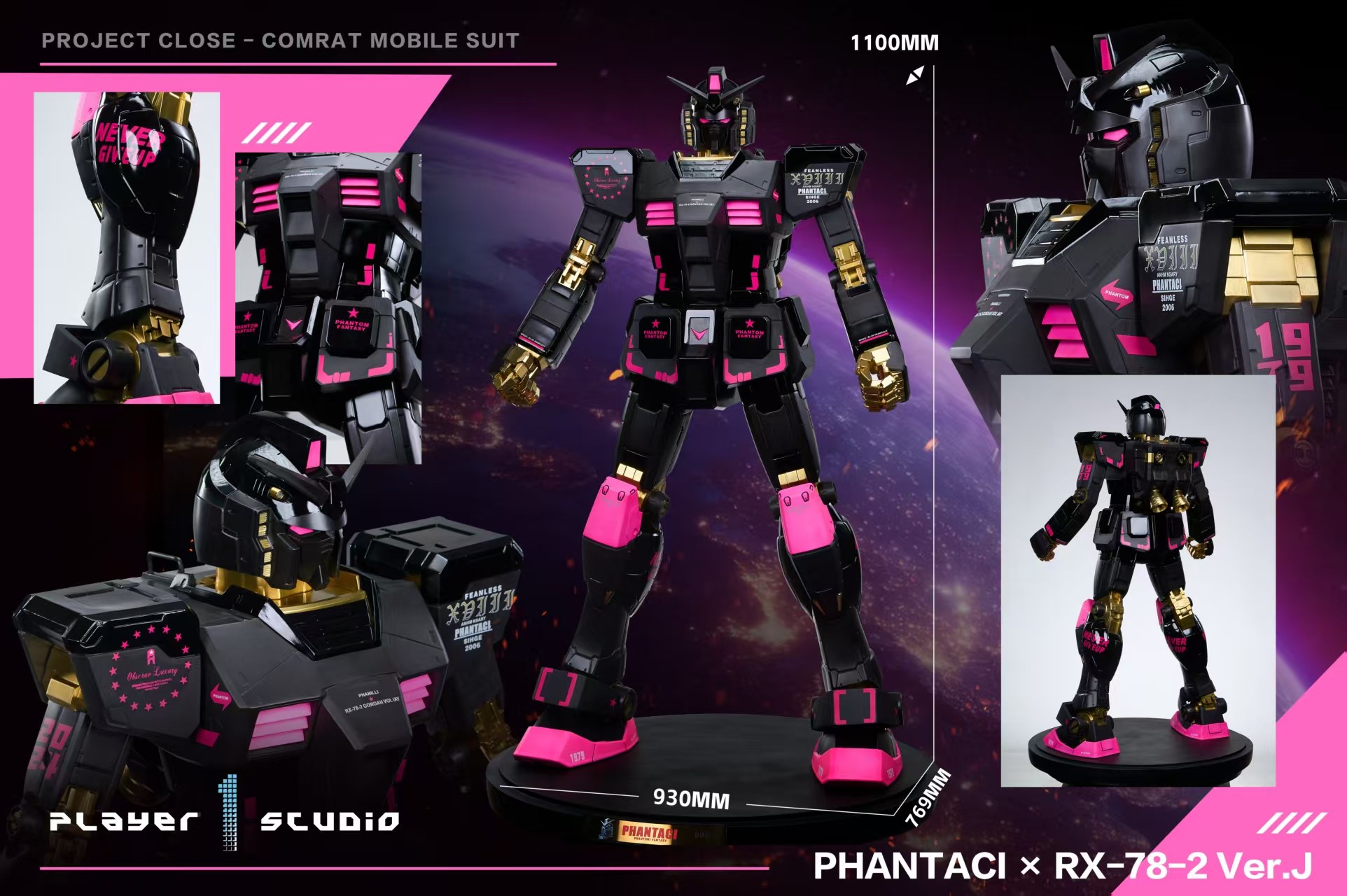 Player 1 Studio Gundam Series RX-78-2 Gundam Statue