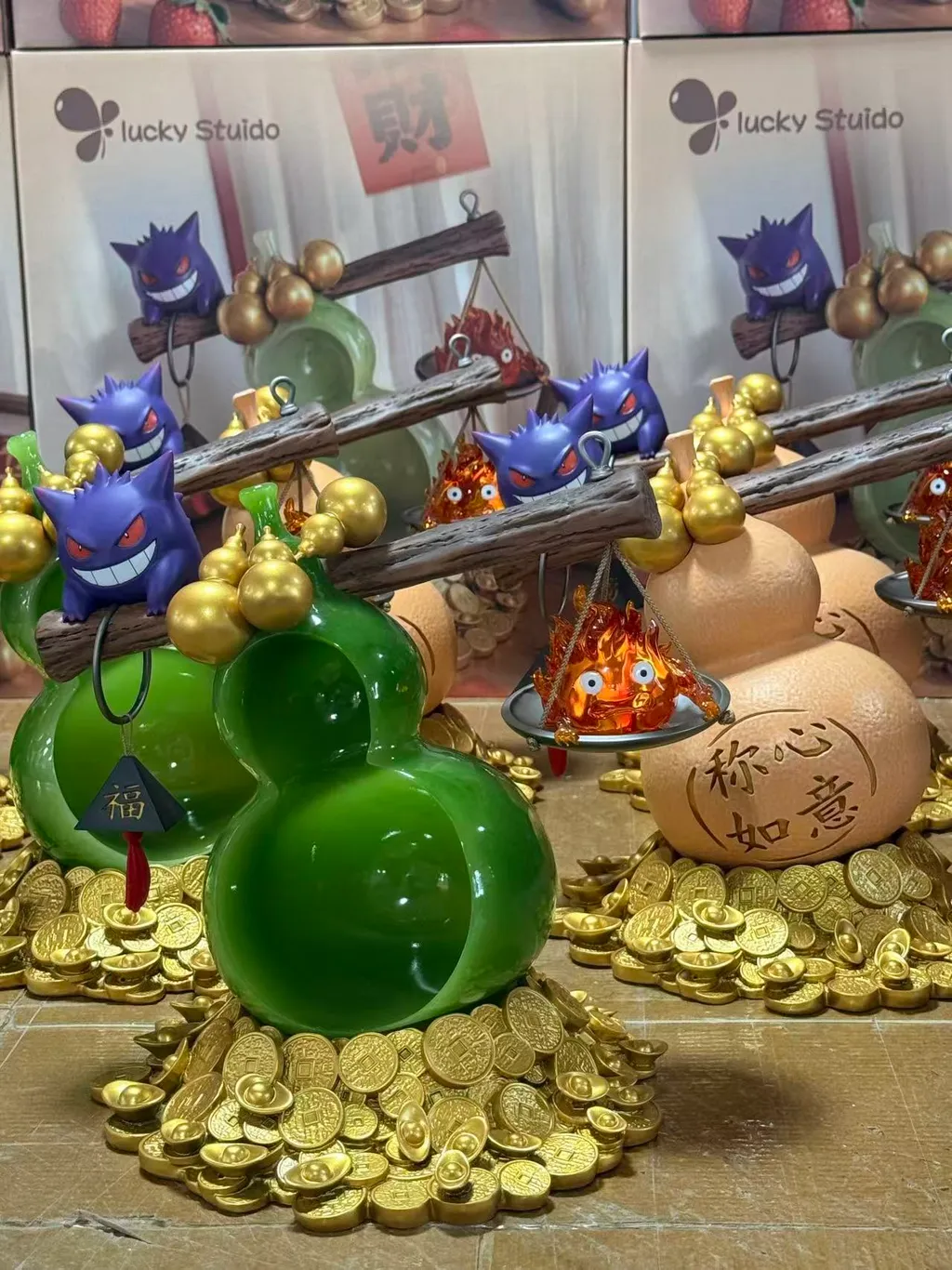 Home / From / Anime Figure / Pokémon / Gengar Lucky Studio - Fortune Series: Ghost Fire Wealth Pokémon USD $126.00 – USD $135.00Price range: USD $126.00 through USD $135.00 Lucky Studio(New) Pokémon Gengar