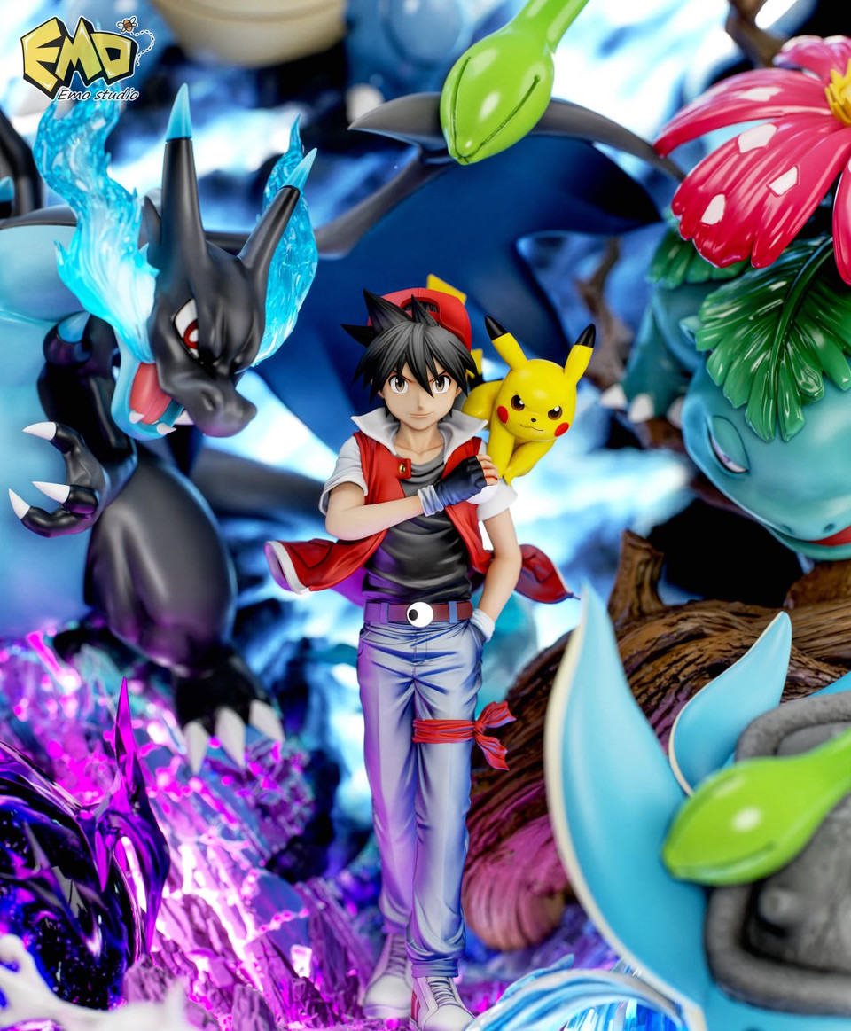 Pokémon Red Diorama TOPGK Statue with LED – EMO Studio