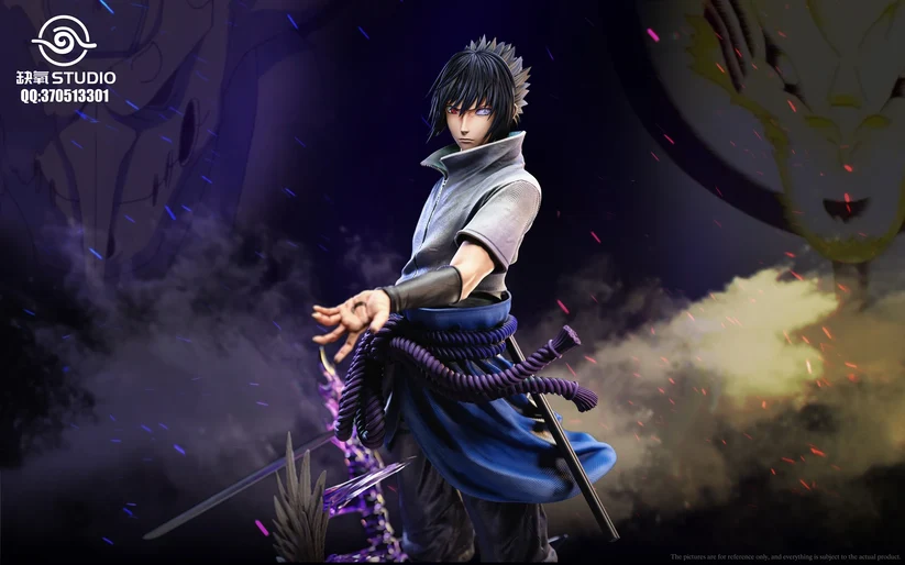 Que Yang Studio – Naruto – Naruto Uzumaki & Sasuke Uchiha – 1/6 & 1/4 Scale Statue (Limited Edition) - Image 5