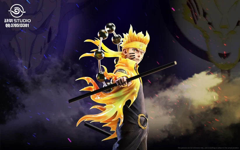 Que Yang Studio – Naruto – Naruto Uzumaki & Sasuke Uchiha – 1/6 & 1/4 Scale Statue (Limited Edition) - Image 4