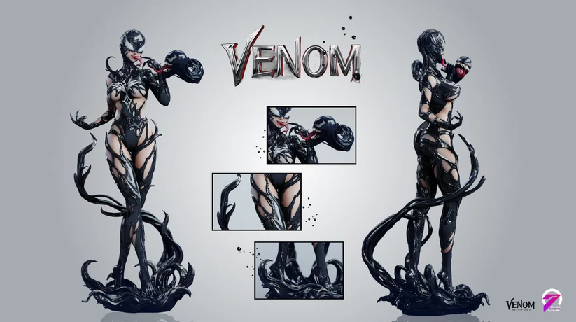 Seven – Marvel – She-Venom – 1/4 Scale Statue - Image 8