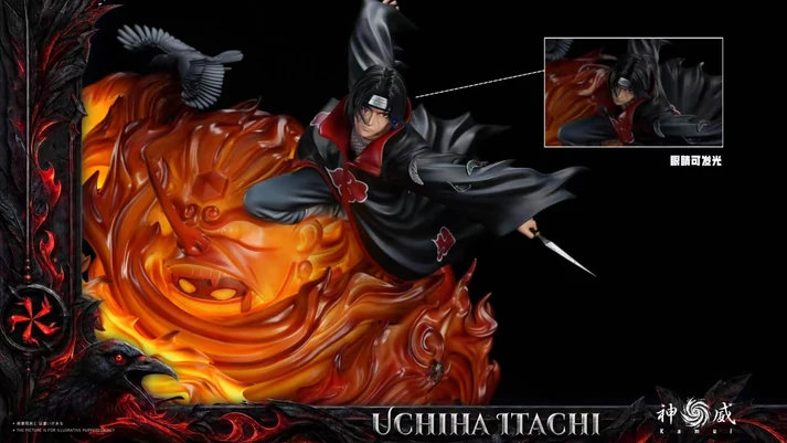 Shen Wei Naruto Itachi Uchiha TOPGK 1/6 Limited Statue with LED
