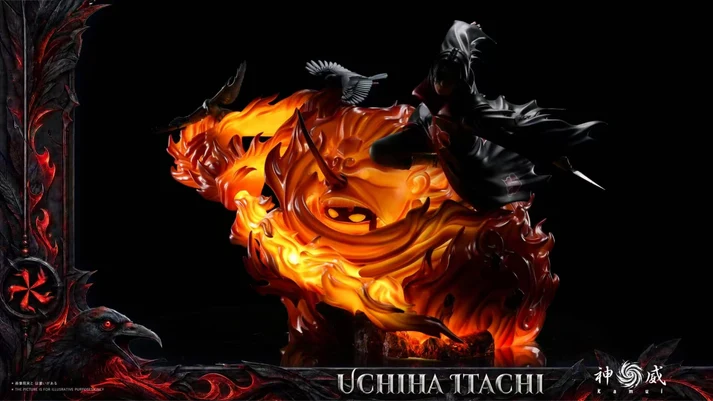 Shen Wei Naruto Itachi Uchiha TOPGK 1/6 Limited Statue with LED