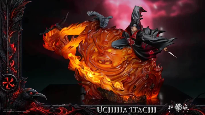 Shen Wei Naruto Itachi Uchiha TOPGK 1/6 Limited Statue with LED