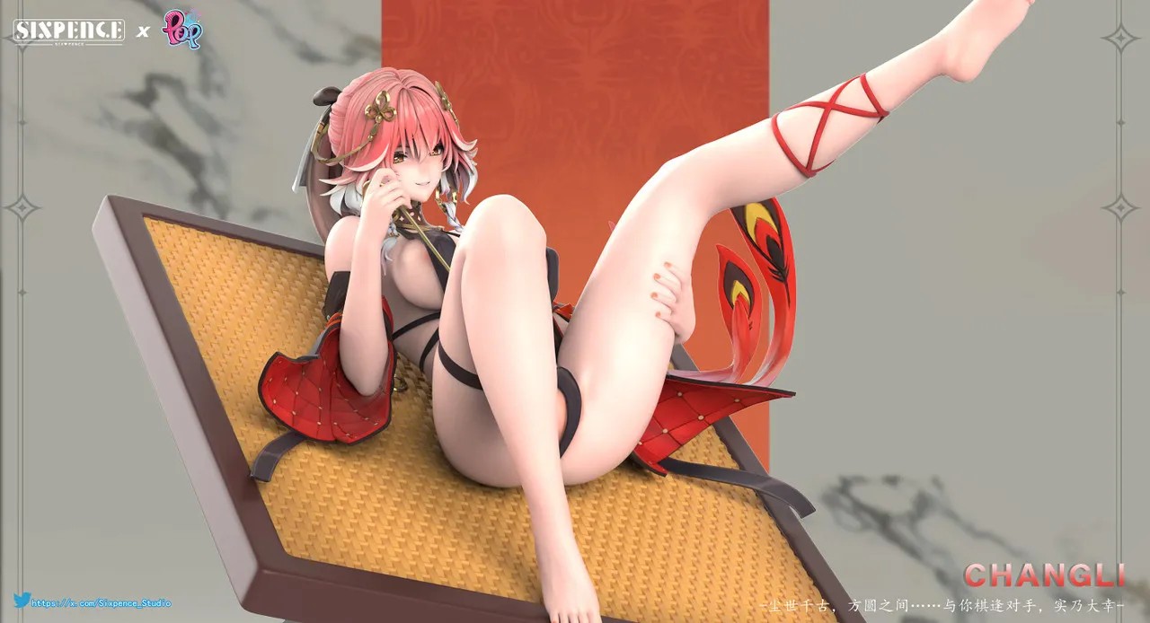 SixPence x POP Studio Wuthering Waves ChangLi Statue