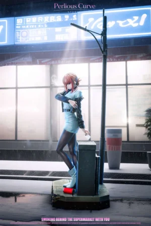 Smoking Behind the Supermarket with You Tayama 1/6 Scale TOPGK Statue - Perilous Curve Studio