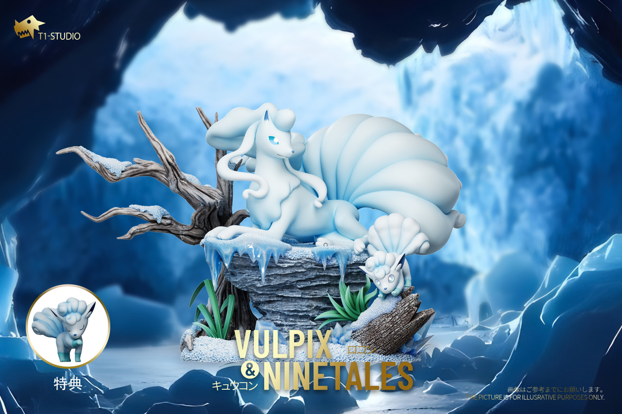 T1 Studio Pokemon Vulpix & Ninetales Statue