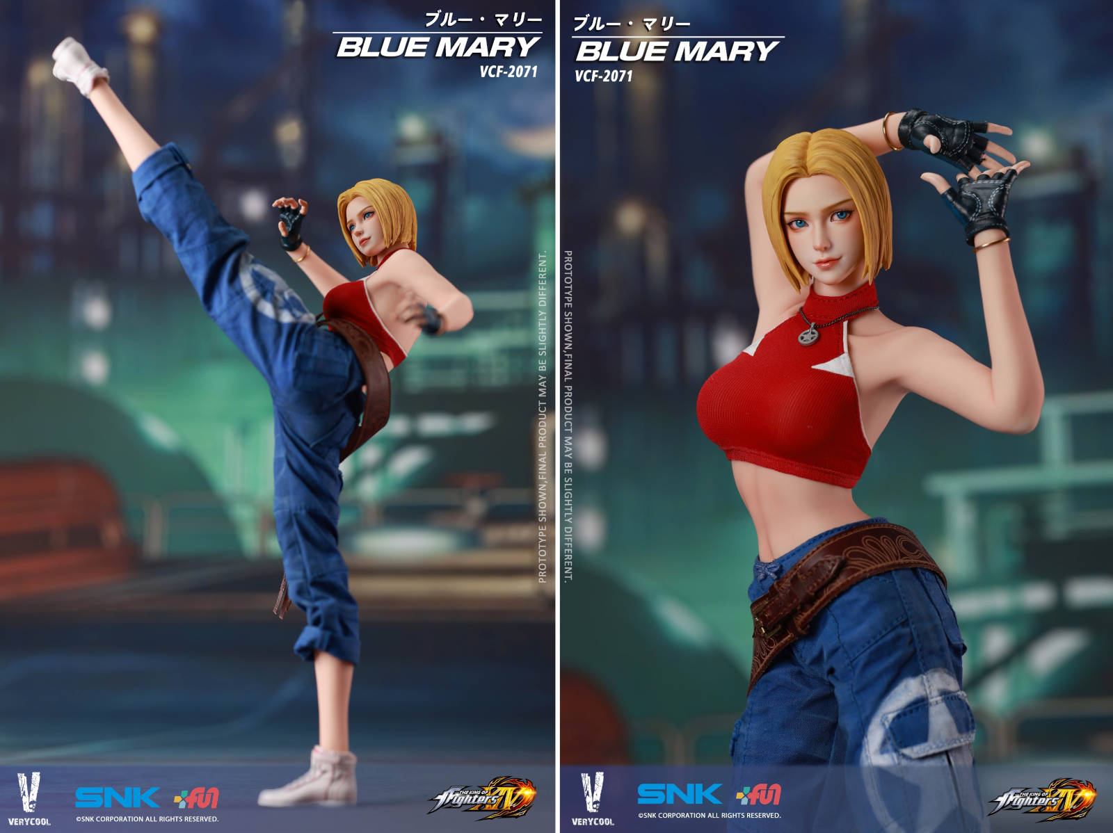 VERYCOOL – The King of Fighters XIV Blue Mary TOPGK 1/6 Scale Action Figure