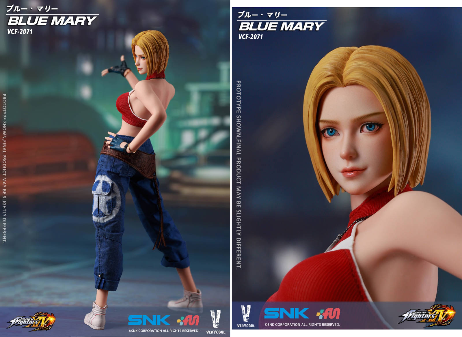 VERYCOOL – The King of Fighters XIV Blue Mary TOPGK 1/6 Scale Action Figure
