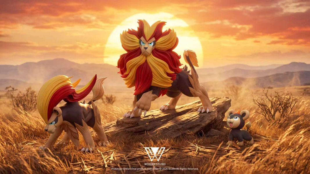 Wonder Studio Pokémon Pyroar Litleo