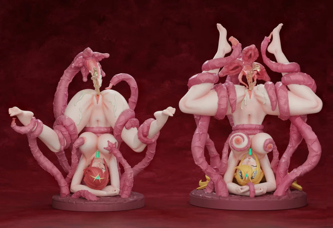 Xenoblade Chronicles 2 Mythra & Pyra 16 Scale TOPGK Statue -Tentacle Studio