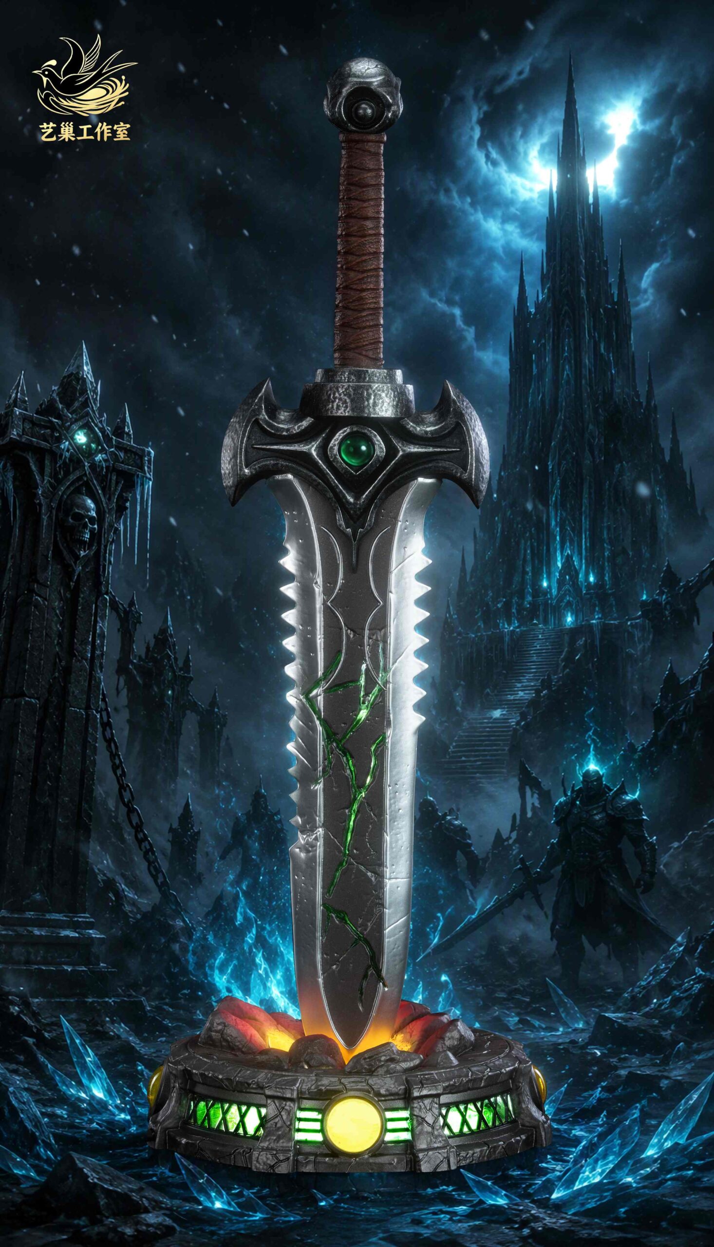 Yi Chao Studio World of Warcraft Frostmourne Great Sword Statue