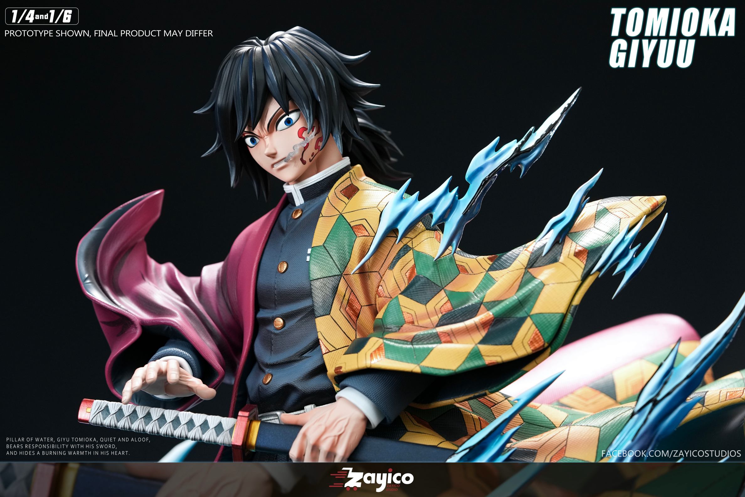 Zayico Studio Demon Slayer Tomioka Giyu Statue