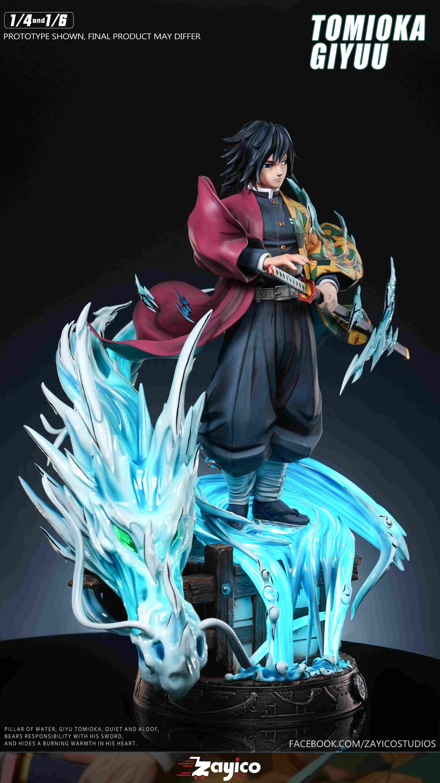 Zayico Studio Demon Slayer Tomioka Giyu Statue