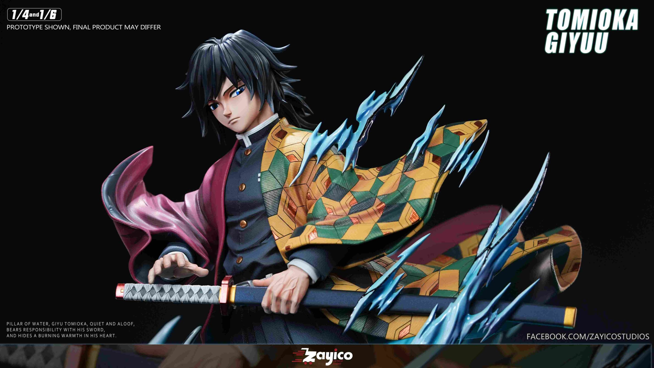 Zayico Studio Demon Slayer Tomioka Giyu Statue