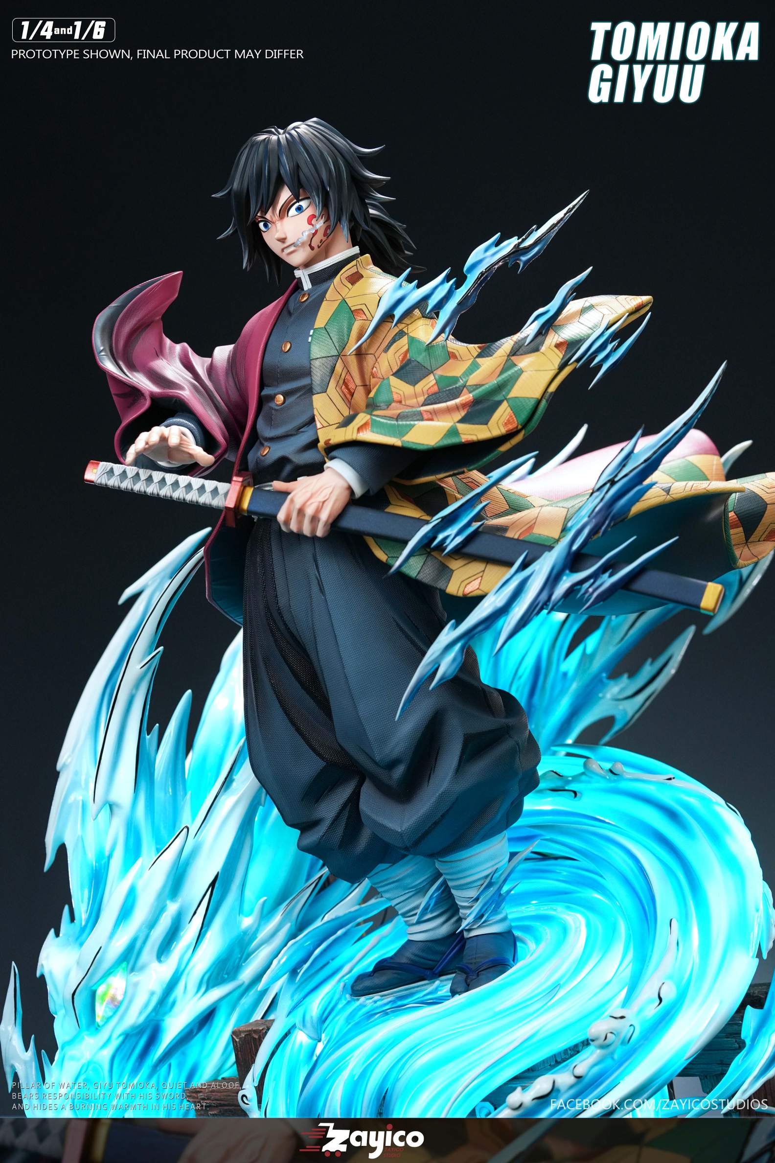 Zayico Studio Demon Slayer Tomioka Giyu Statue
