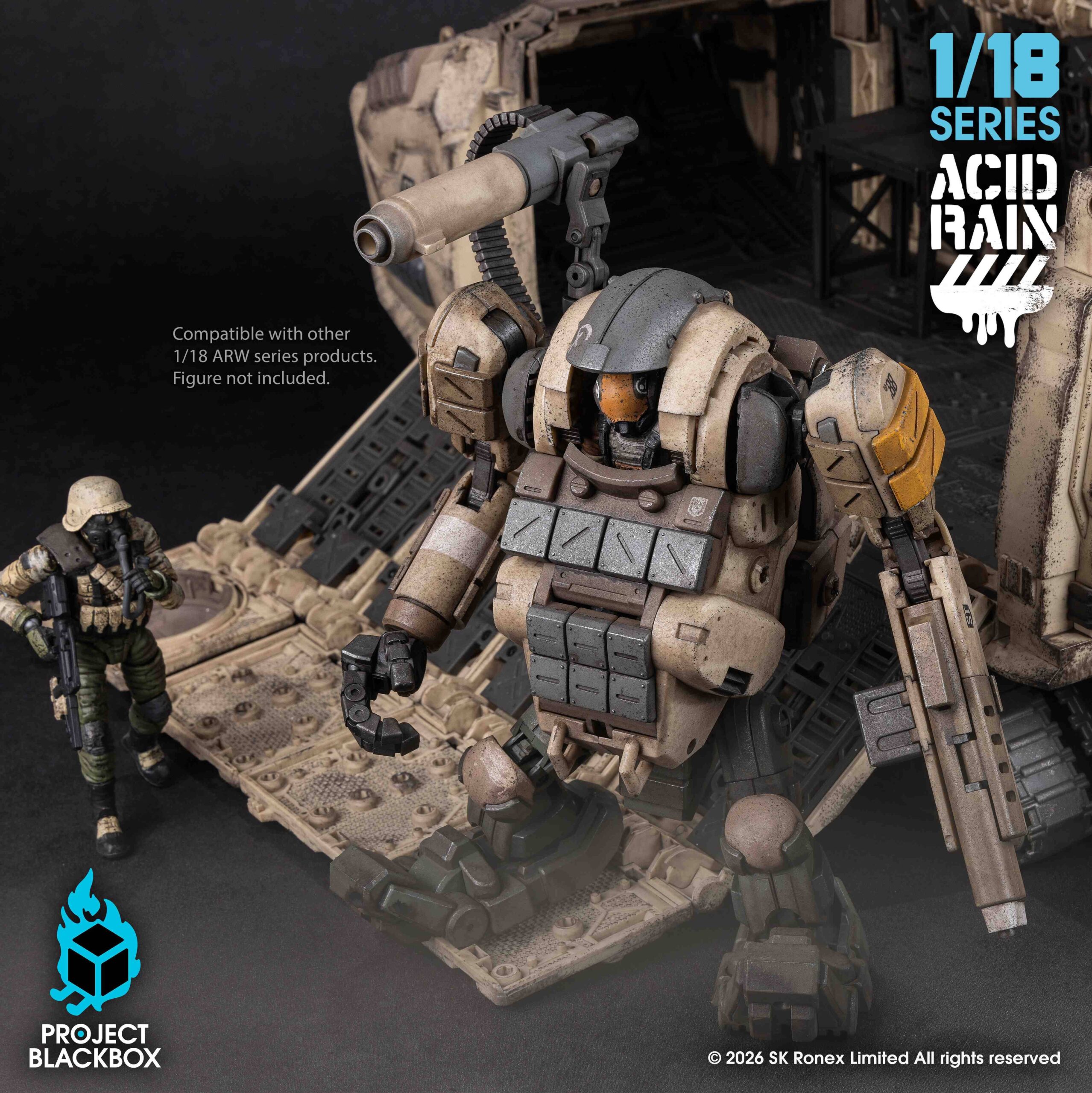 Project Blackbox – Sand Vorrathlander – Acid Rain World 1/18 Scale Action Figure (PBB-AR009) - Image 4
