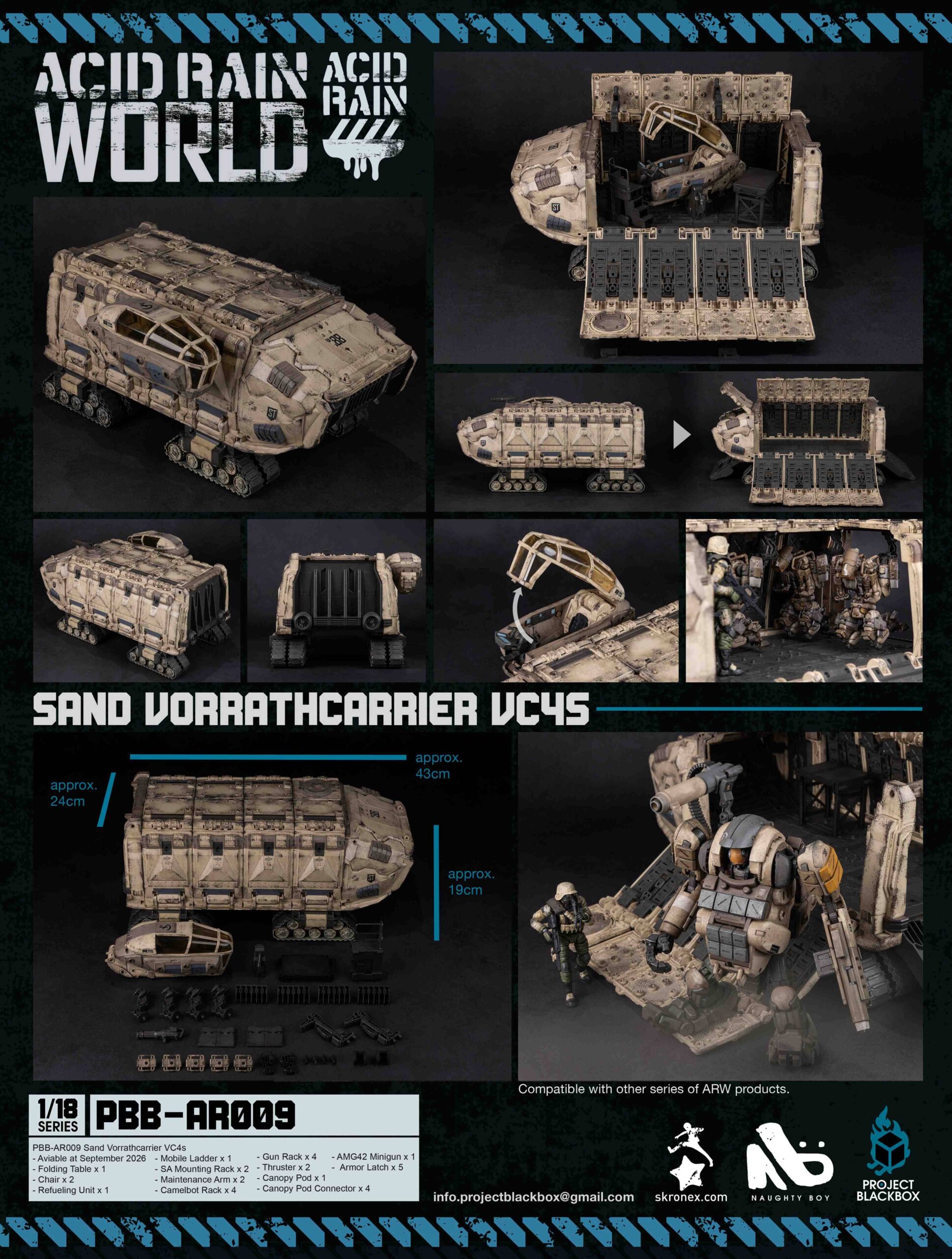 Project Blackbox – Sand Vorrathlander – Acid Rain World 1/18 Scale Action Figure (PBB-AR009) - Image 9