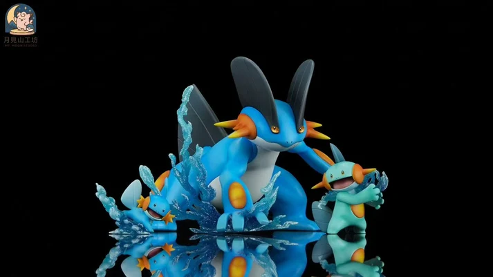 MT Moon Pokémon Mudkip, Marshtomp & Swampert TOPGK 1/20 Scale Statue