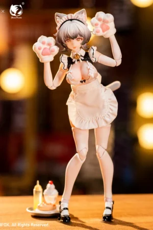 EIIFOX X BearPanda - Cat Maid Little Pudding 1/12 Scale Action Figure (Licensed)