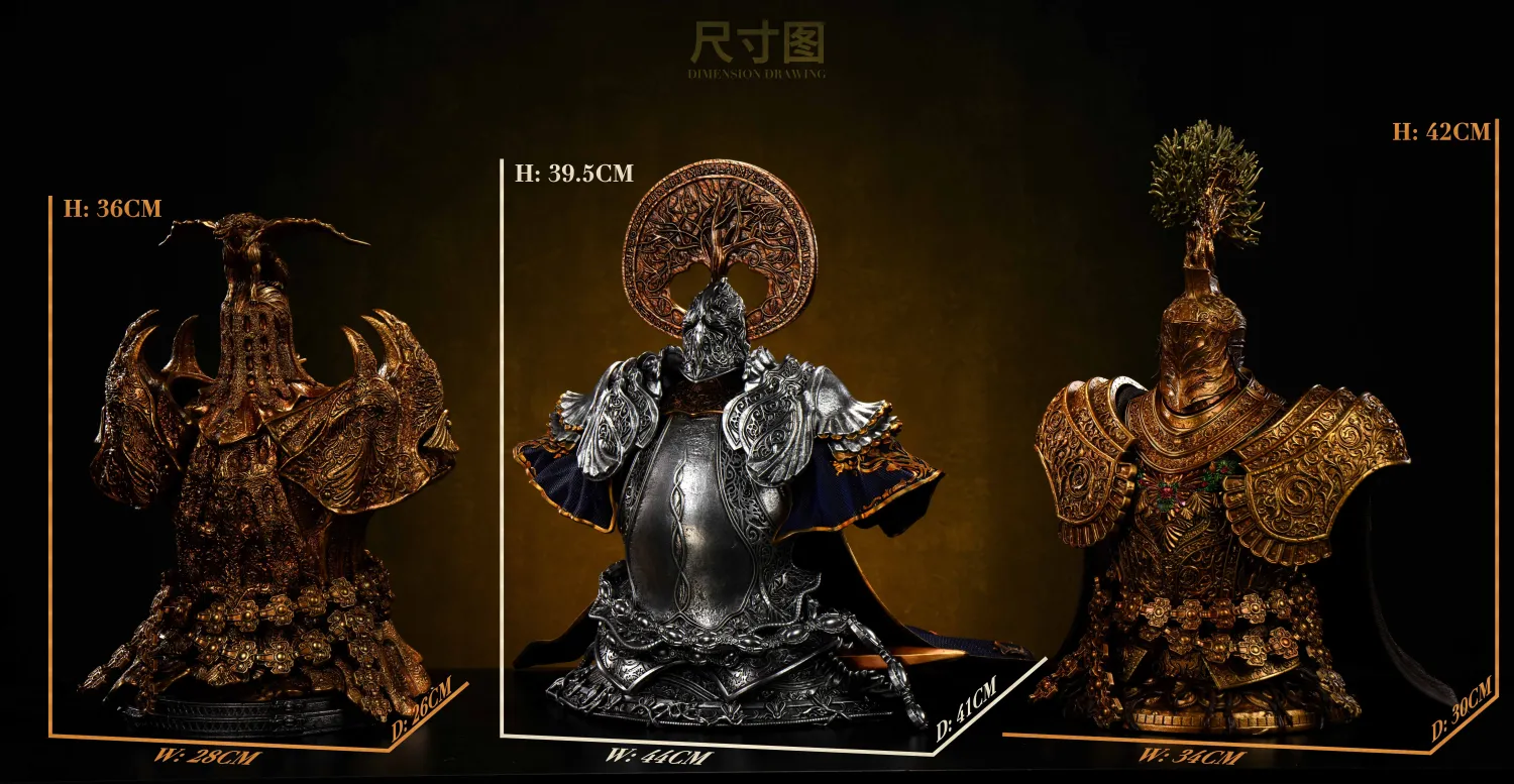 Acy Studio – Elden Ring Tree Sentinel & Draconic Tree Sentinel & Cleanrot Knight TOPGK 1:3 158 – PU + Resin Bust