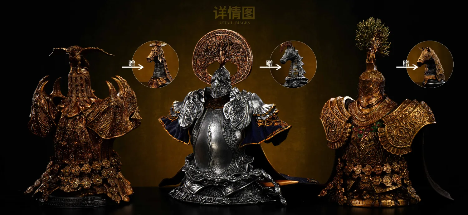 Acy Studio – Elden Ring Tree Sentinel & Draconic Tree Sentinel & Cleanrot Knight TOPGK 1:3 158 – PU + Resin Bust