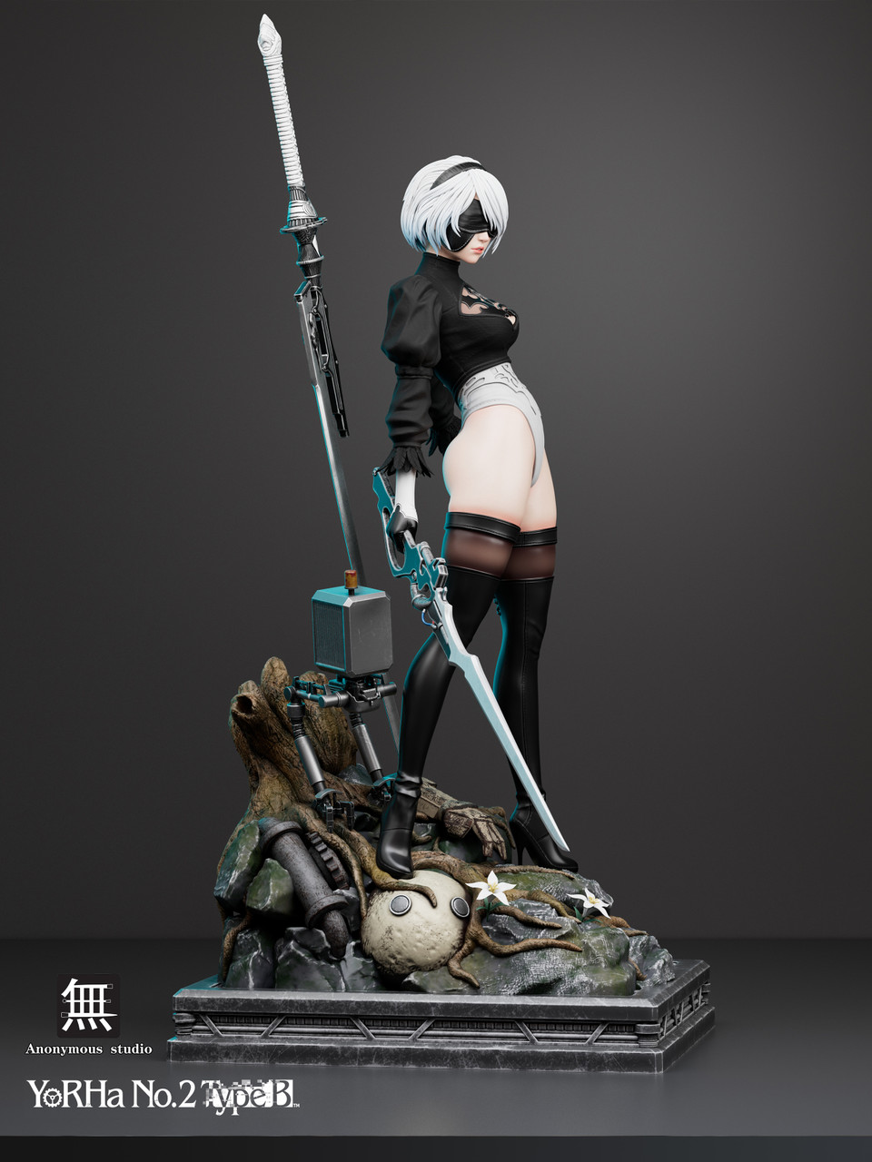 Anonymous Studio – NieRAutomata 2B 1/6 & 1/4 Statue