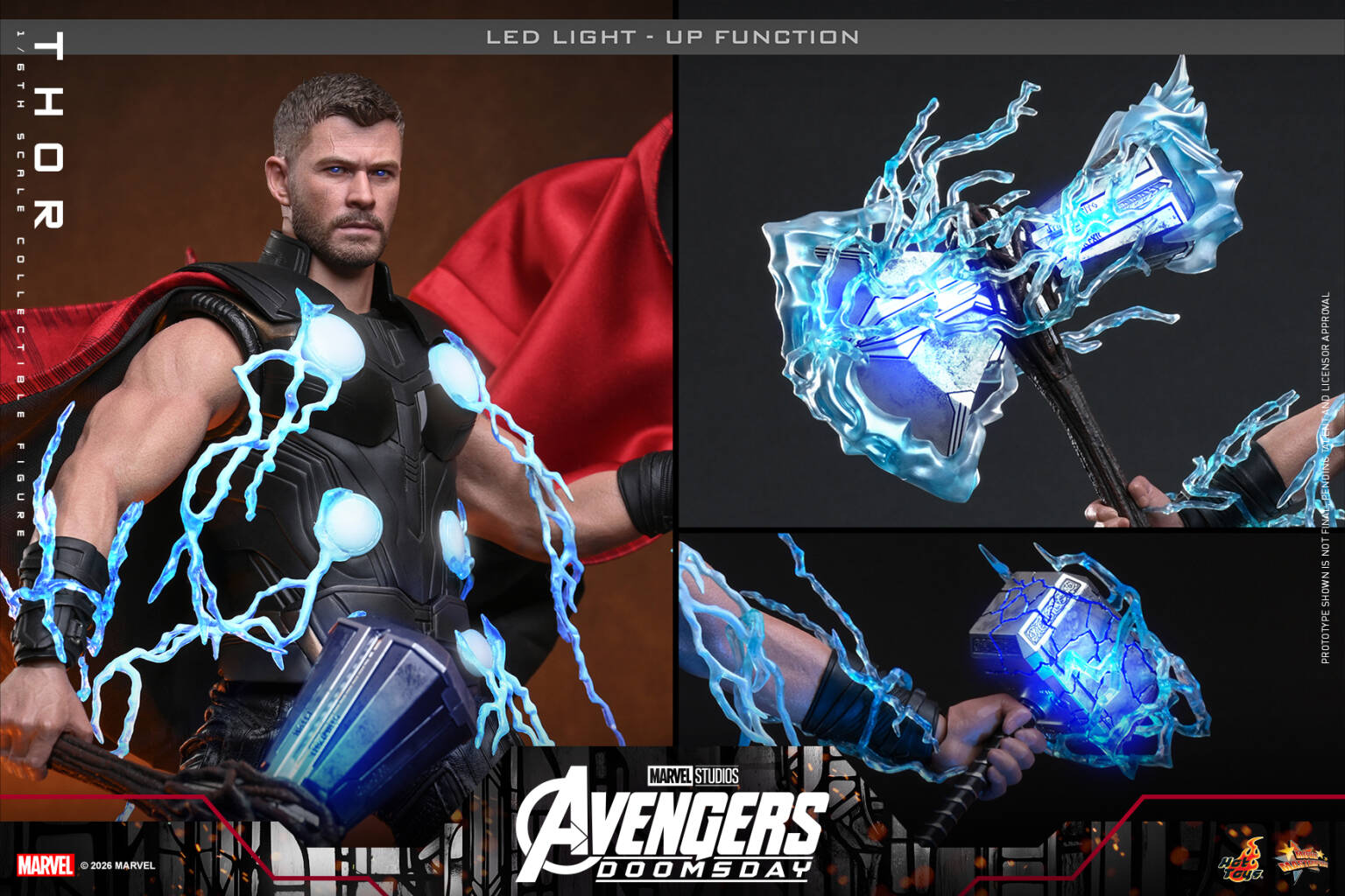 Avengers Doomsday Thor 16 Scale TOPGK Figure –Hot Toys