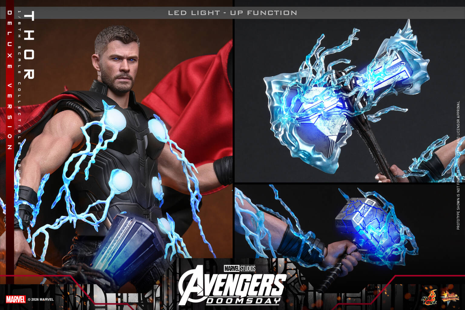 Avengers Doomsday Thor 16 Scale TOPGK Figure –Hot Toys