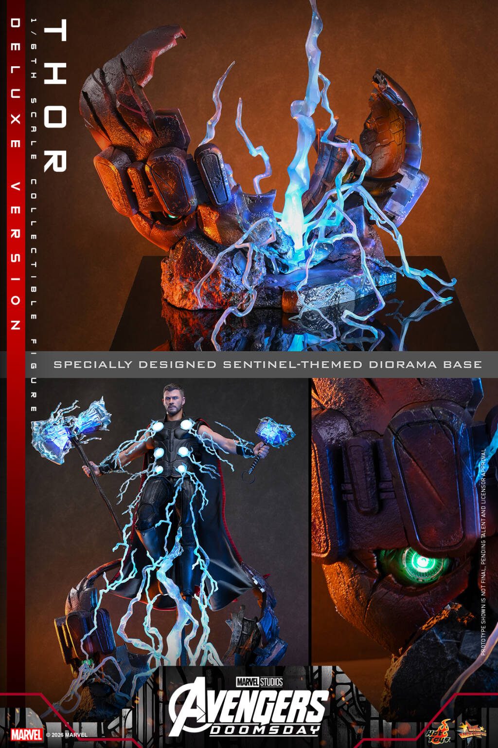 Avengers Doomsday Thor 16 Scale TOPGK Figure –Hot Toys