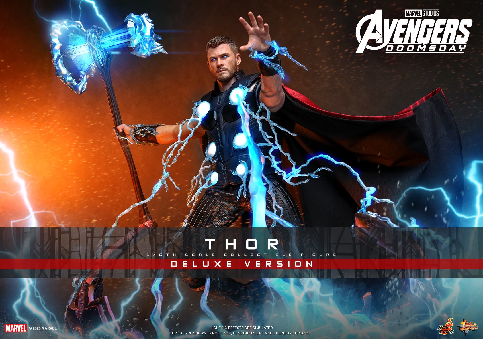 Avengers Doomsday Thor 16 Scale TOPGK Figure –Hot Toys