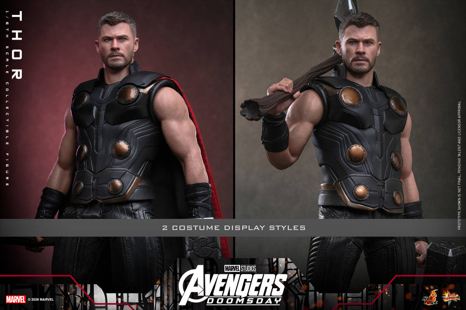 Avengers Doomsday Thor 16 Scale TOPGK Figure –Hot Toys