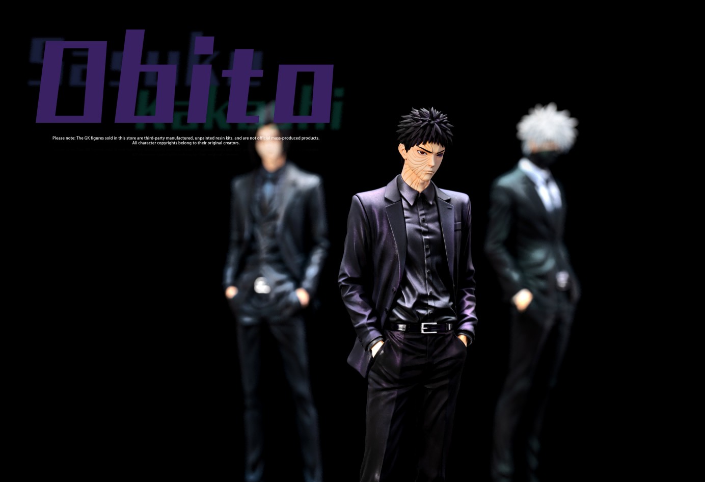 BE Studio Naruto Sasuke Uchiha & Kakashi Hatake & Obito Uchiha