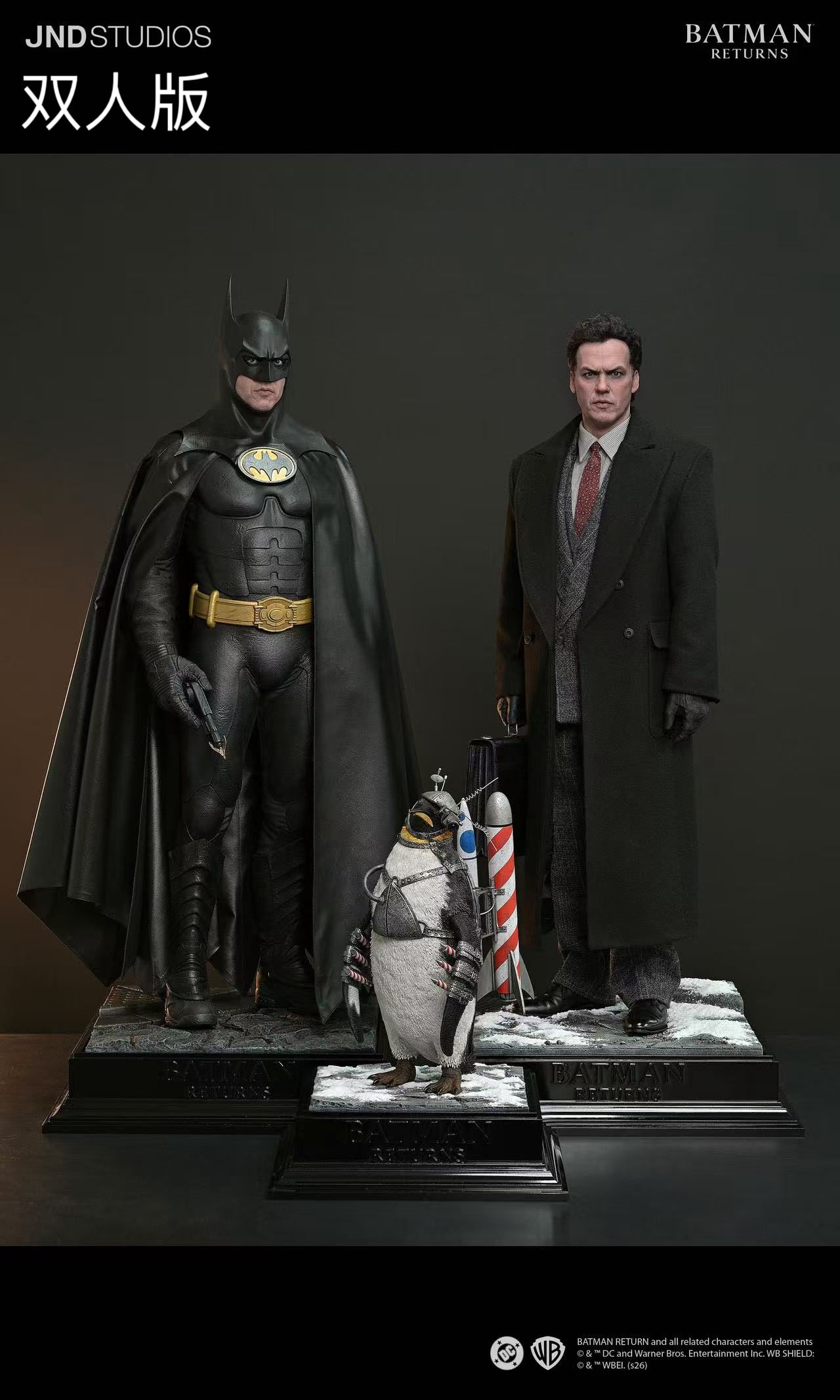 Batman Returns Batman & Bruce Wayne13 Collectible TOPGK Figure -JND Studio