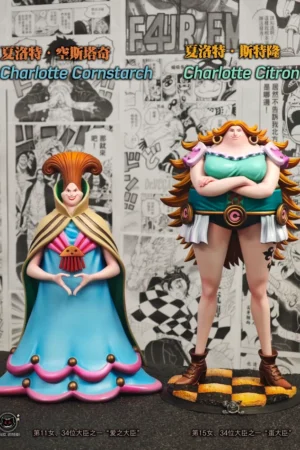 Black Studio - ONE PIECE Charlotte Cornstarch & Charlotte Citron TOPGK Limited PU + Resin Statue