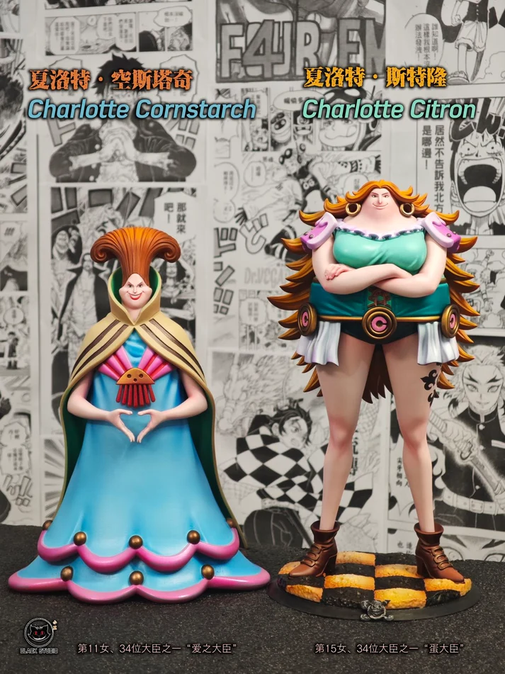 Black Studio - ONE PIECE Charlotte Cornstarch & Charlotte Citron TOPGK Limited PU + Resin Statue