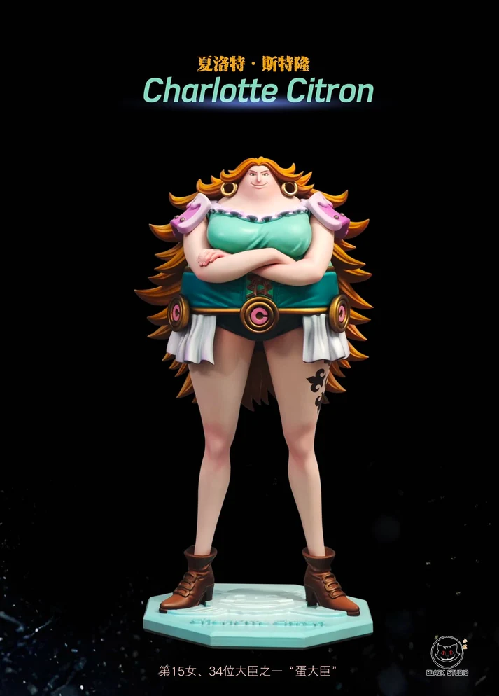 Black Studio - ONE PIECE Charlotte Cornstarch & Charlotte Citron TOPGK Limited PU + Resin Statue