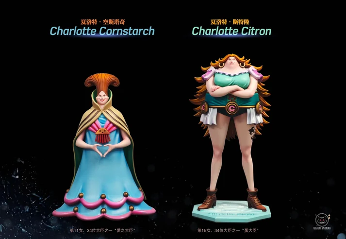 Black Studio - ONE PIECE Charlotte Cornstarch & Charlotte Citron TOPGK Limited PU + Resin Statue